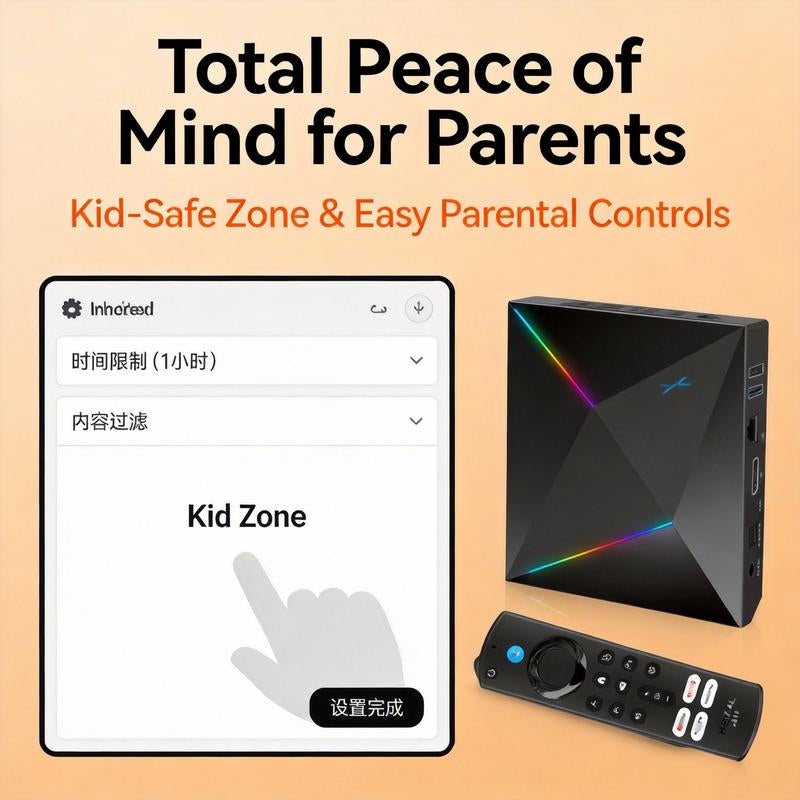 Streamx BOX Compatible with TV/DVD, Support Learningfunction, Sensitive Buttons, Easy Setup for Family Homeentertainment