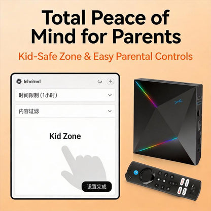 Streamx BOX Compatible with TV/DVD, Support Learningfunction, Sensitive Buttons, Easy Setup for Family Homeentertainment