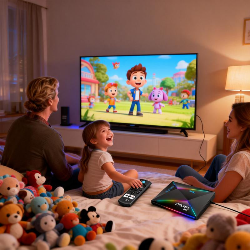 Streamx BOX Compatible with TV/DVD, Support Learningfunction, Sensitive Buttons, Easy Setup for Family Homeentertainment